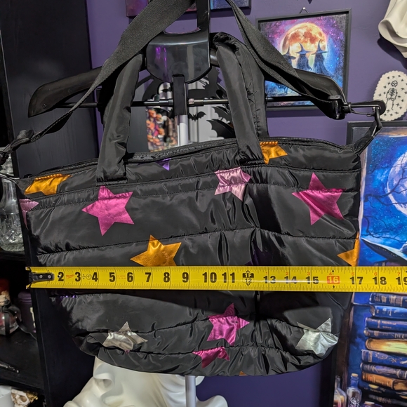 No Boundaries Black Tote with Colorful Star Accents - Picture 2 of 3